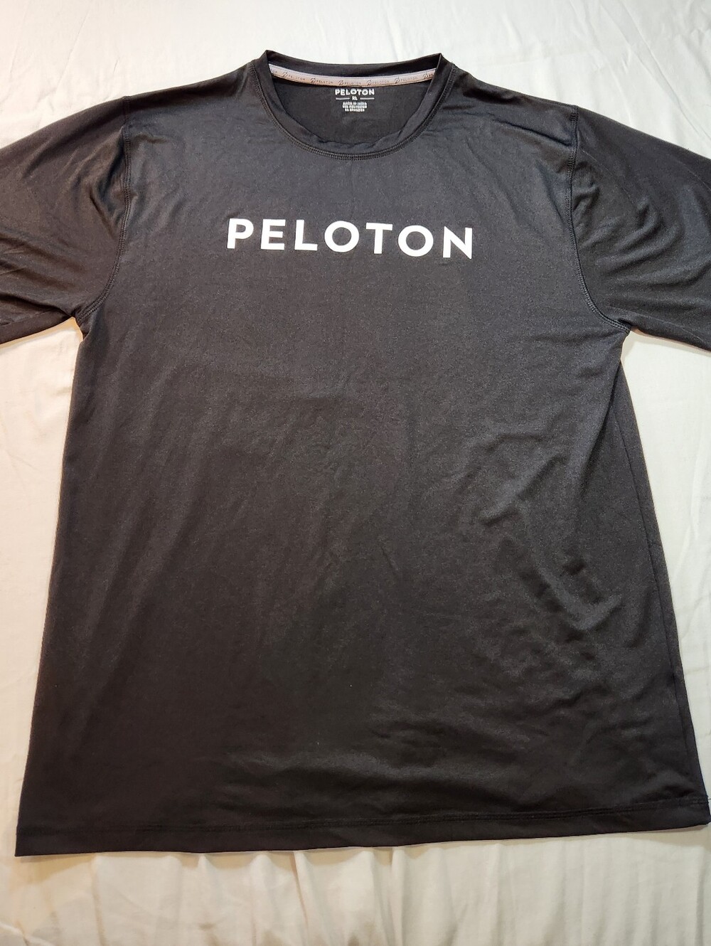 Peloton Century 100 Men's XL Black Short Sleeve Crew Neck Stretch Graphic Tee